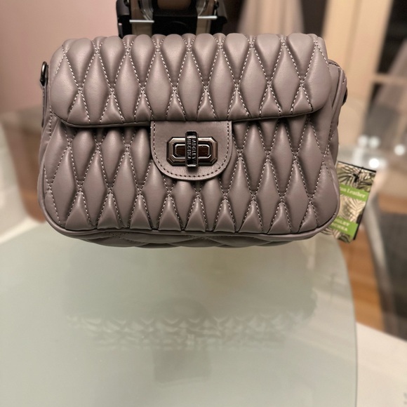 Badgley Mischka Handbags - Elegant badgley mischka Quilted Gray Handbag